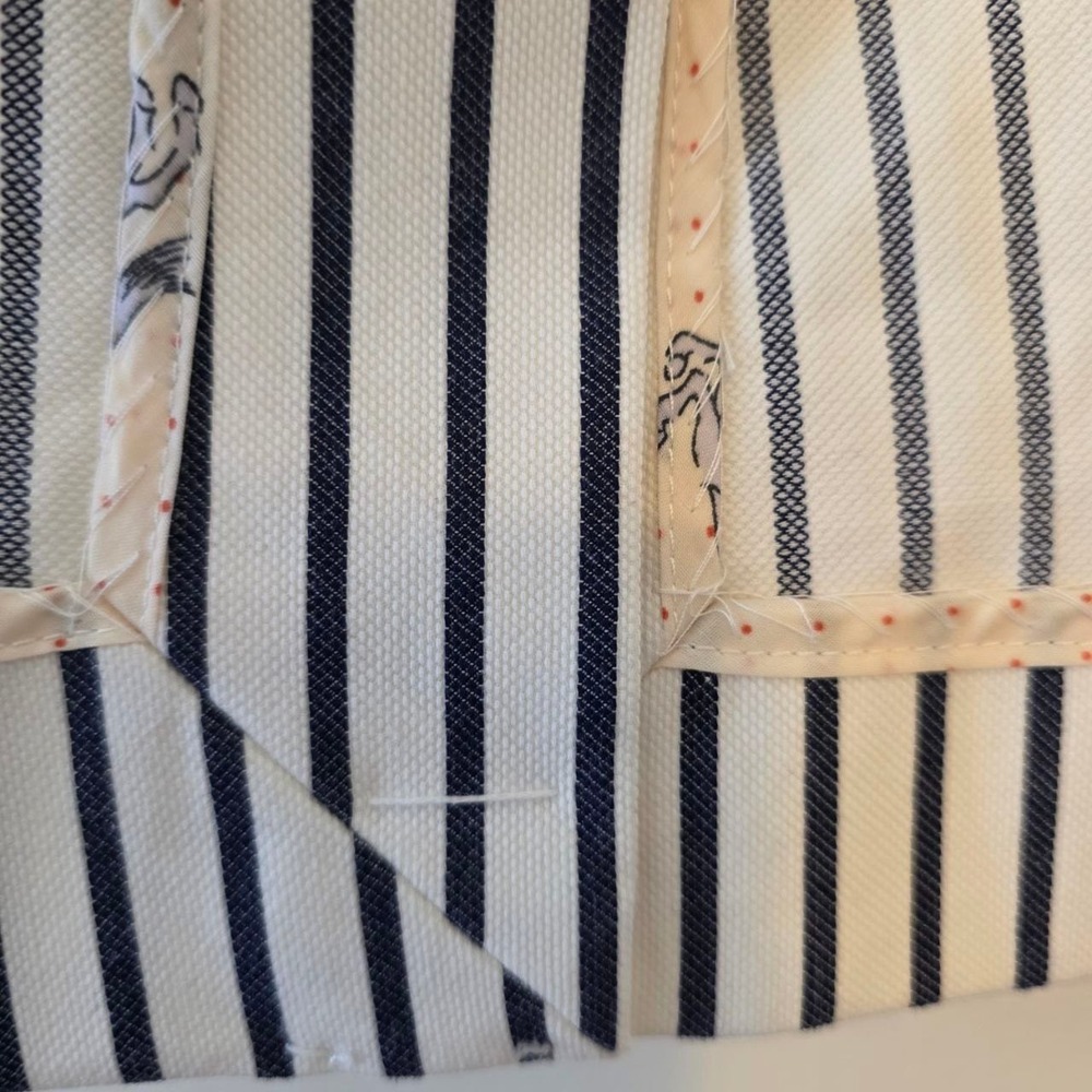 Cabi Striped Bell Sleeve Blazer Jacket Black White Horse Print Lined Size 4 - Picture 10 of 14